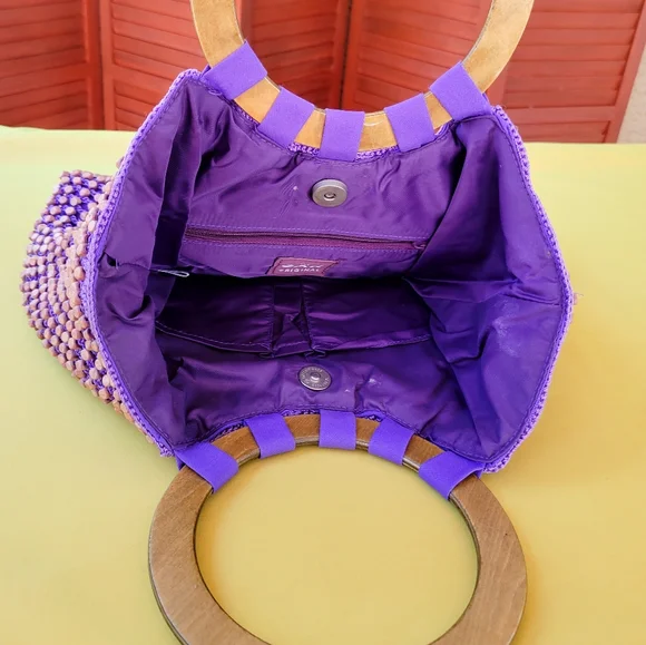 The Sak Original purple crotchet beaded bag - Picture 4 of 5